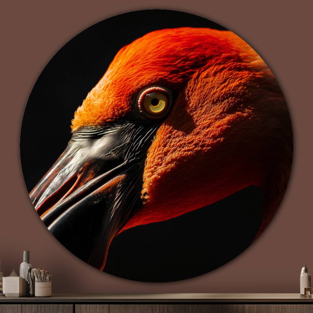 Bekijk Dark Flamingo (Rond)