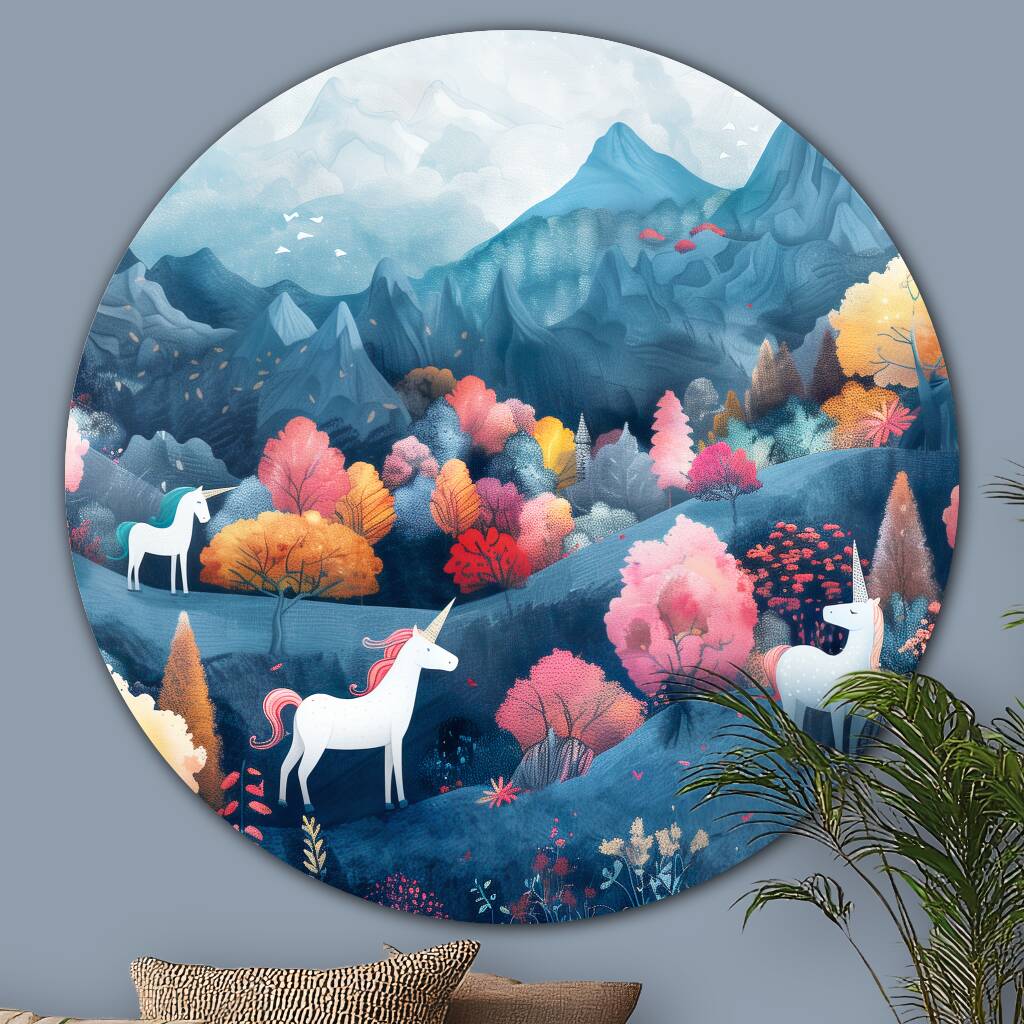 Bekijk Unicorn Paradise (Rond)