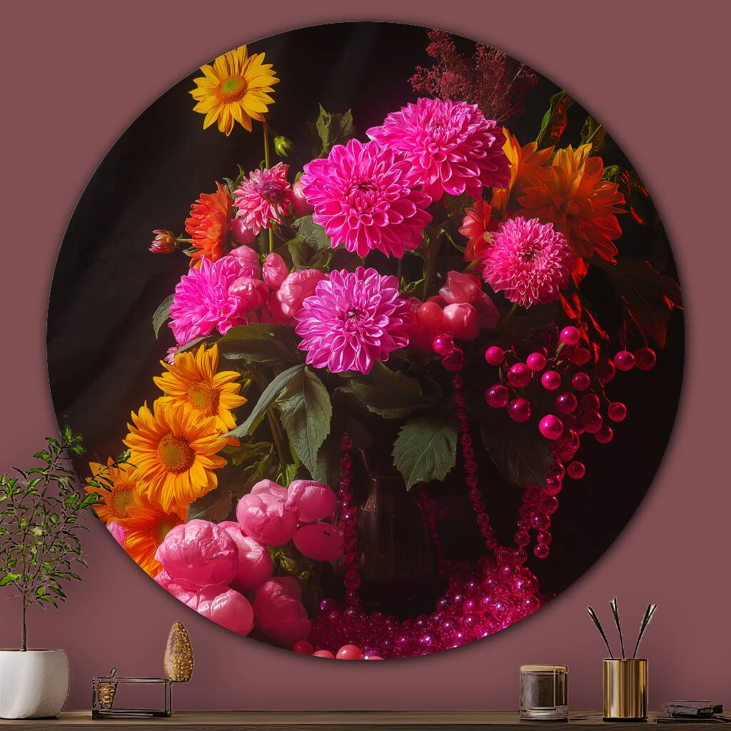Bekijk Pearly Pink Bouquet (Rond)