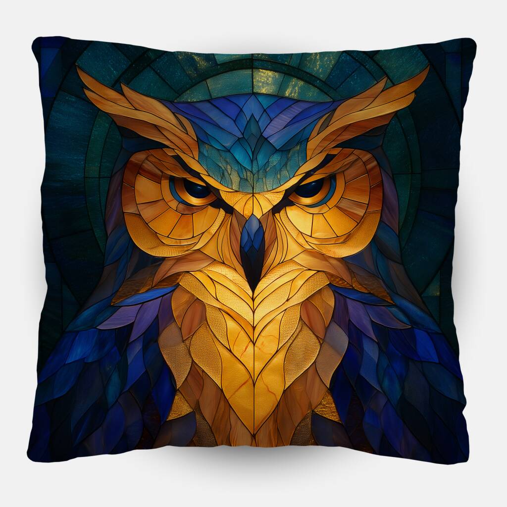Bekijk Stained Glass Owl (Sierkussen)