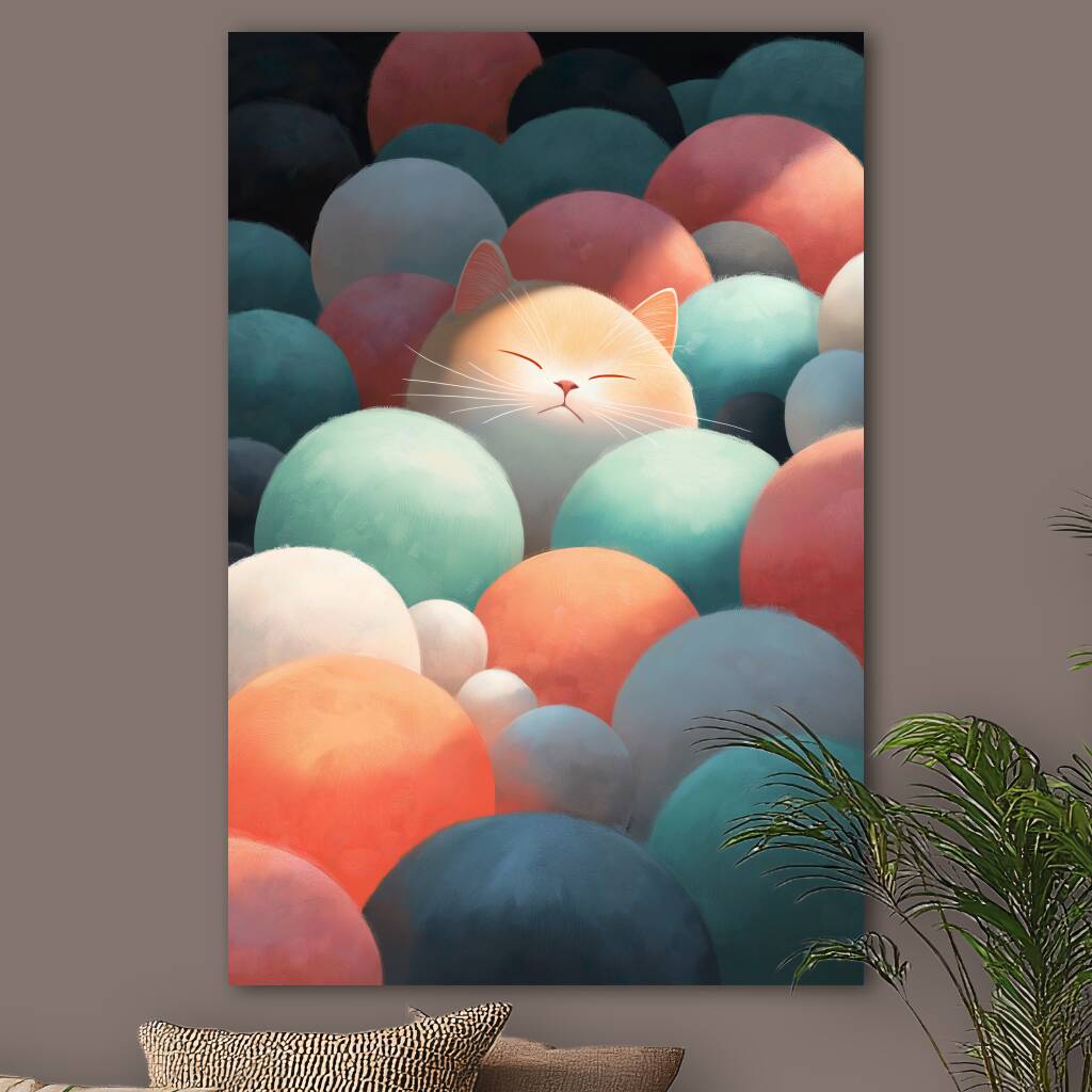 Bekijk Cat Balloons (Staand)