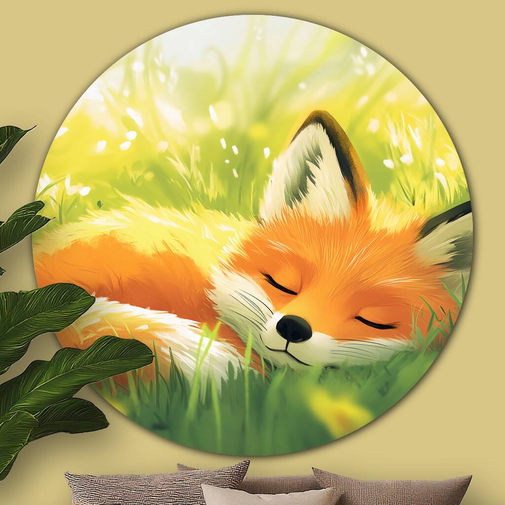 Bekijk Sleeping Fox (Rond)