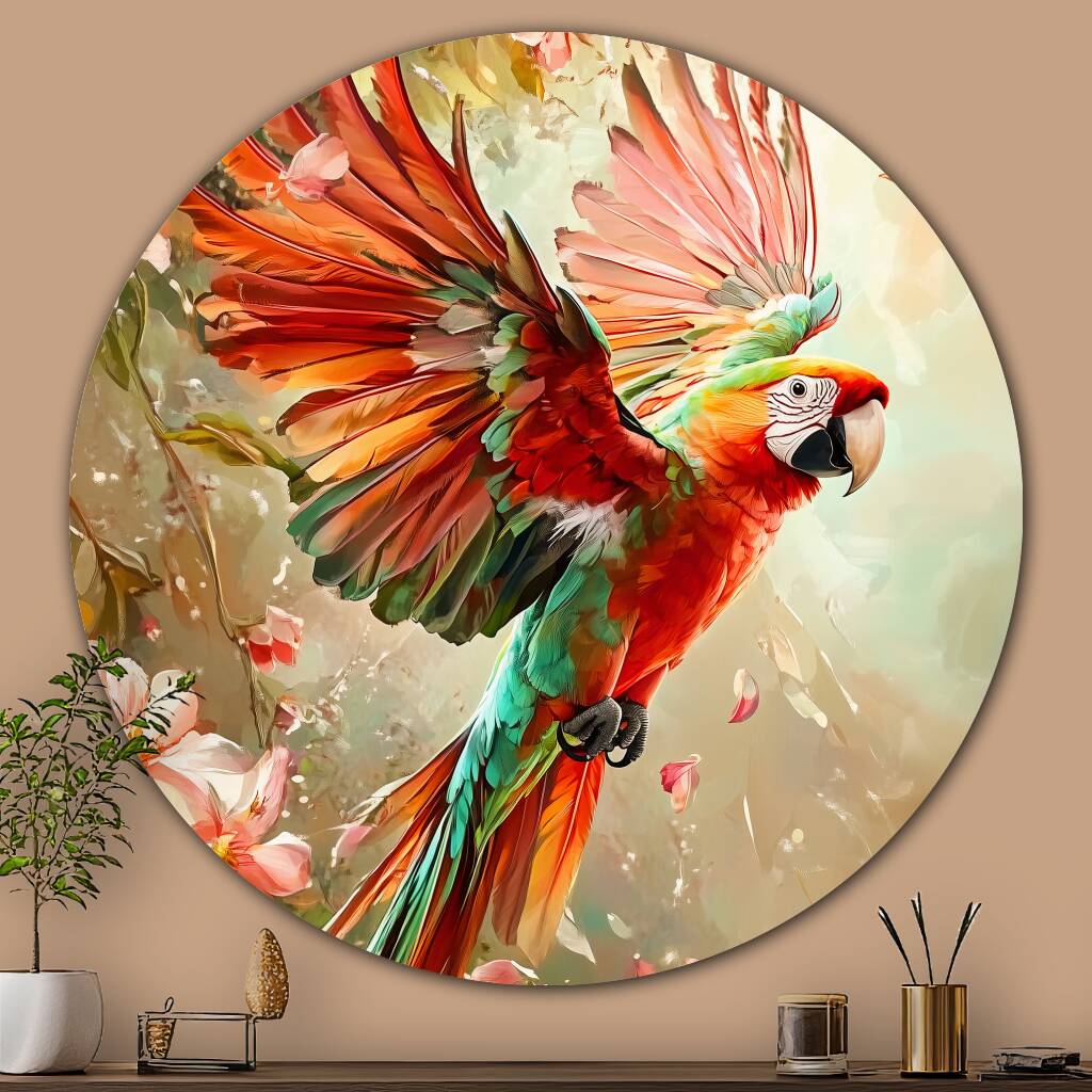 Bekijk Macaw Parrot (Rond)