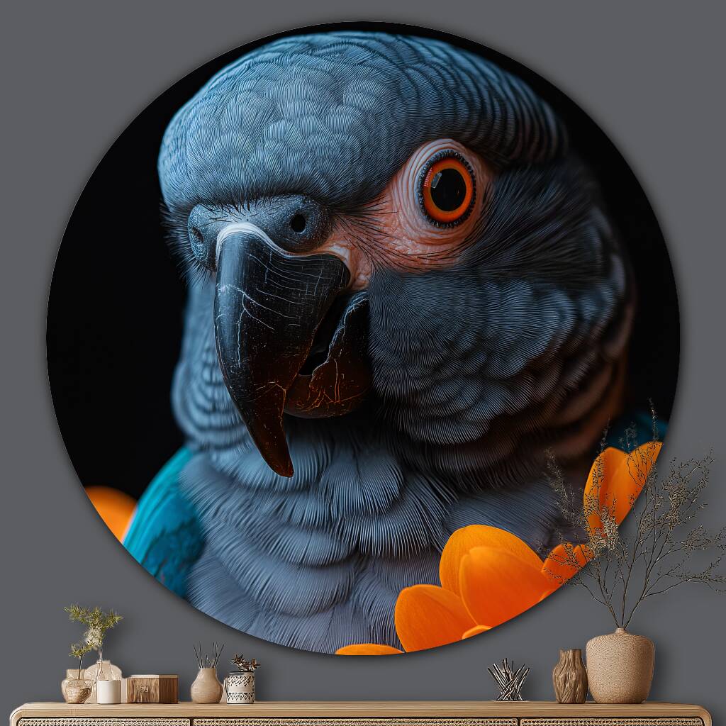 Bekijk Grey Parrot (Rond)