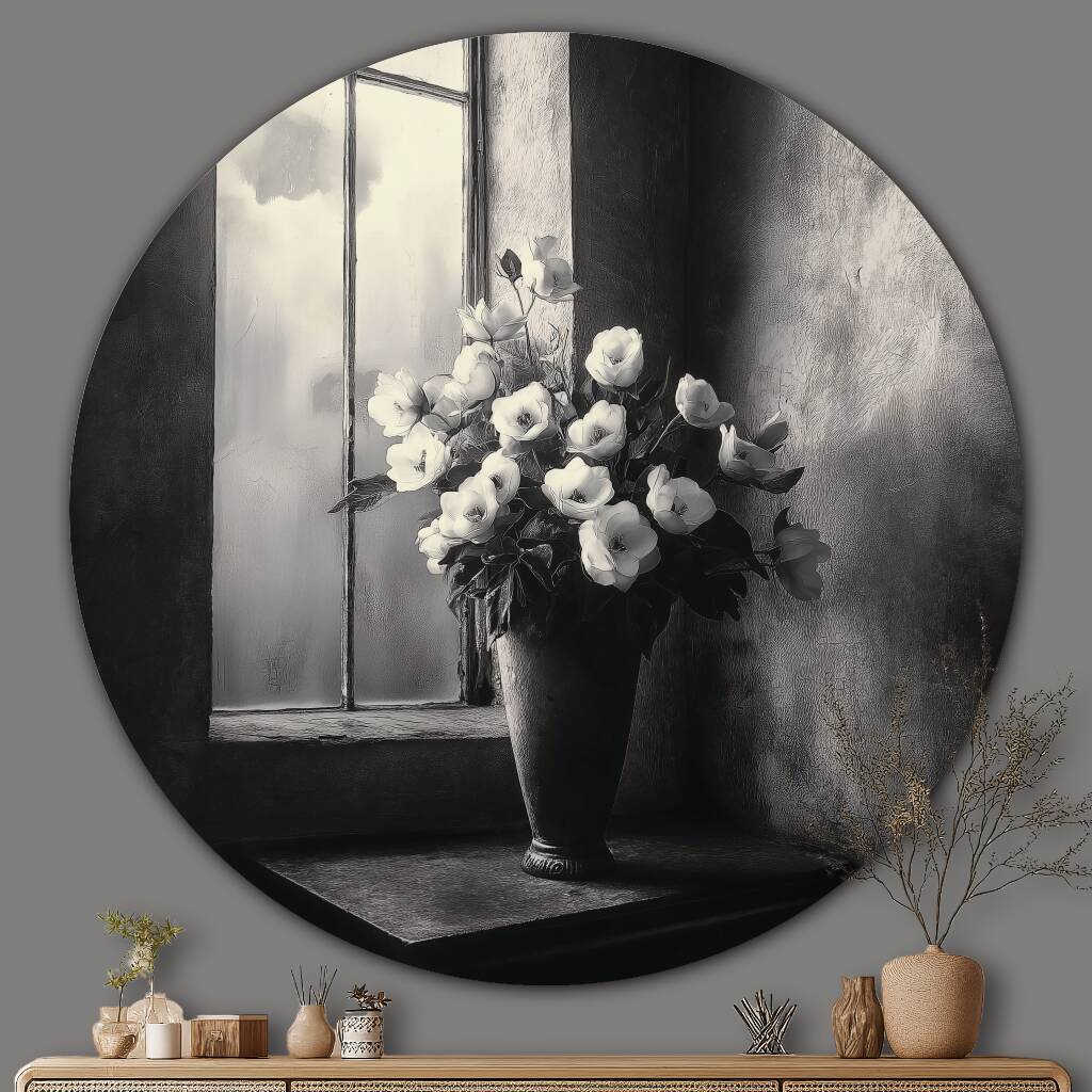 Bekijk Monochrome Bouquet (Rond)