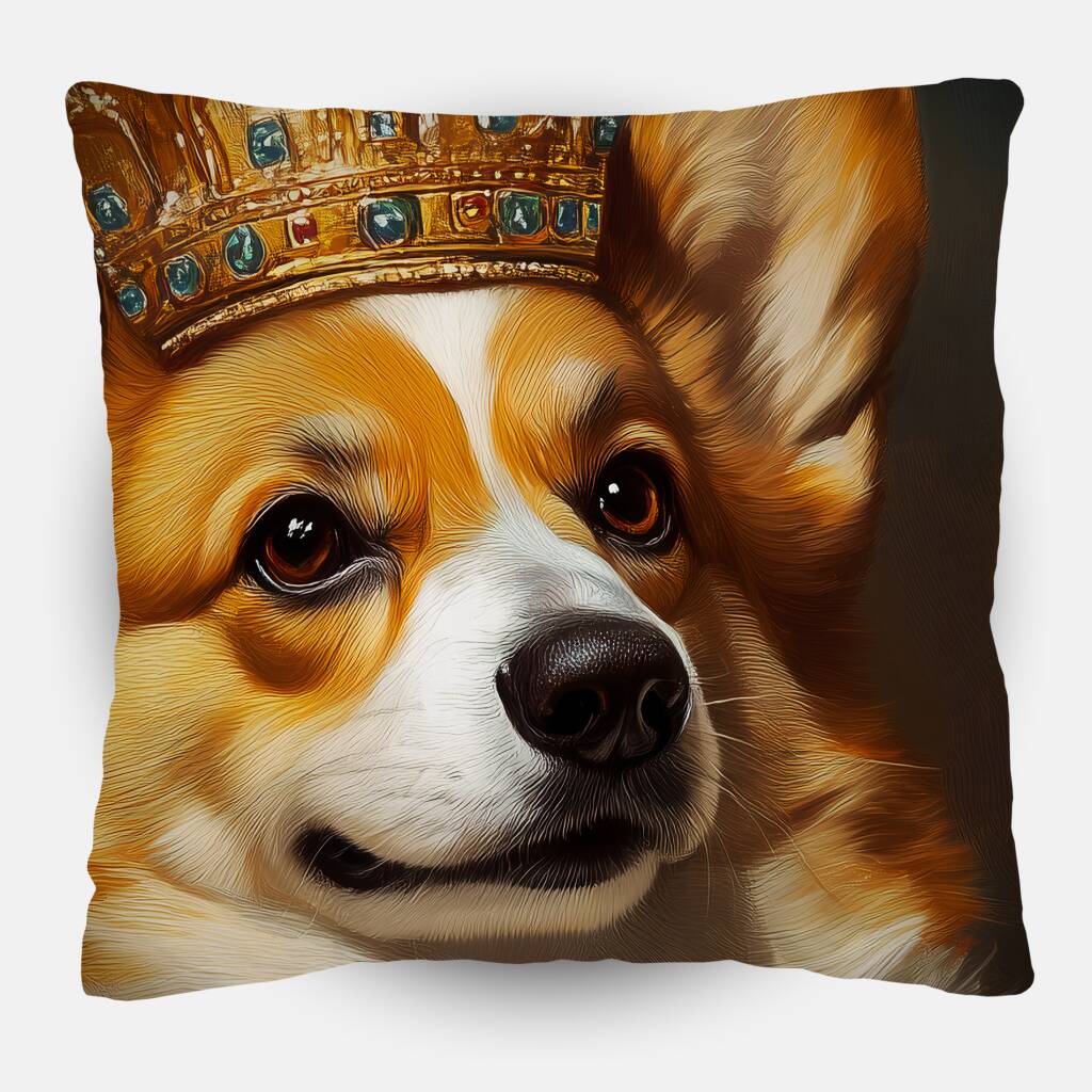 Bekijk Corgi Queen (Sierkussen)