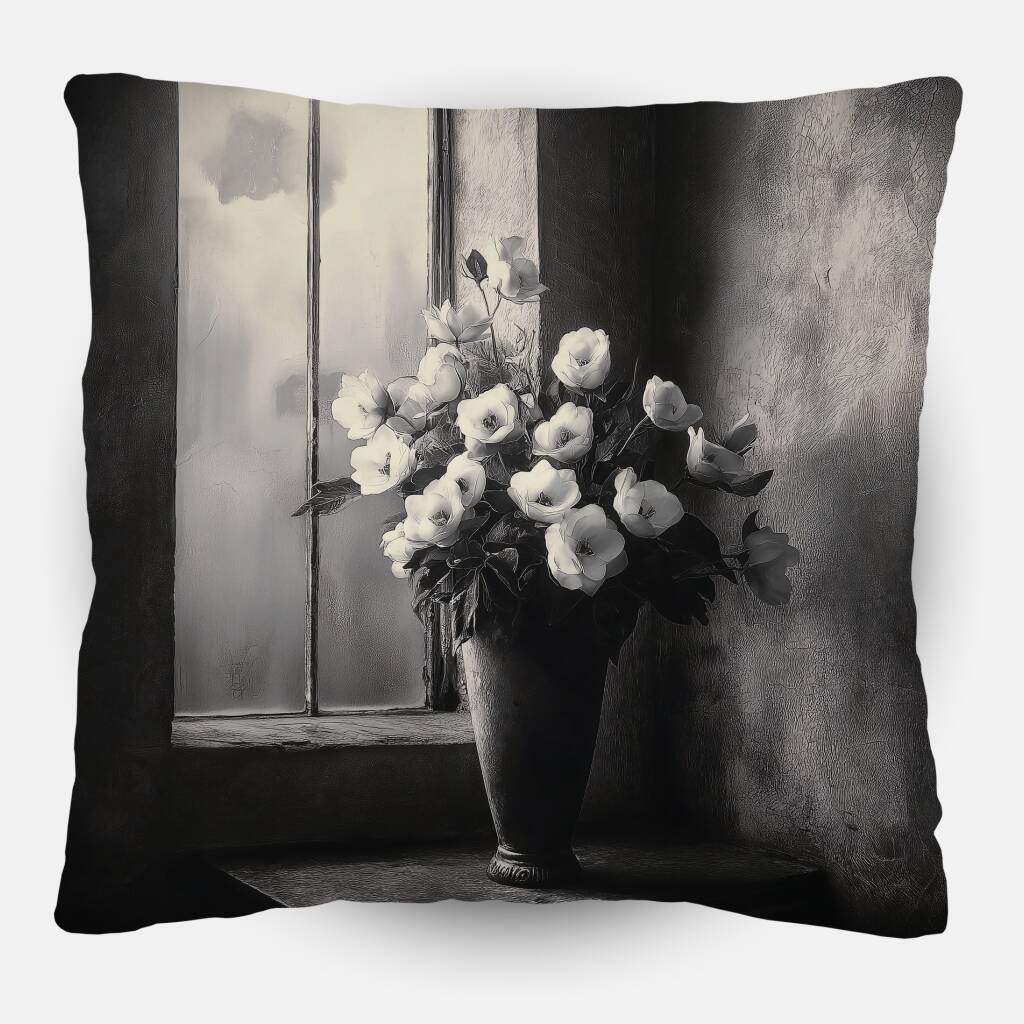 Bekijk Monochrome Bouquet (Sierkussen)