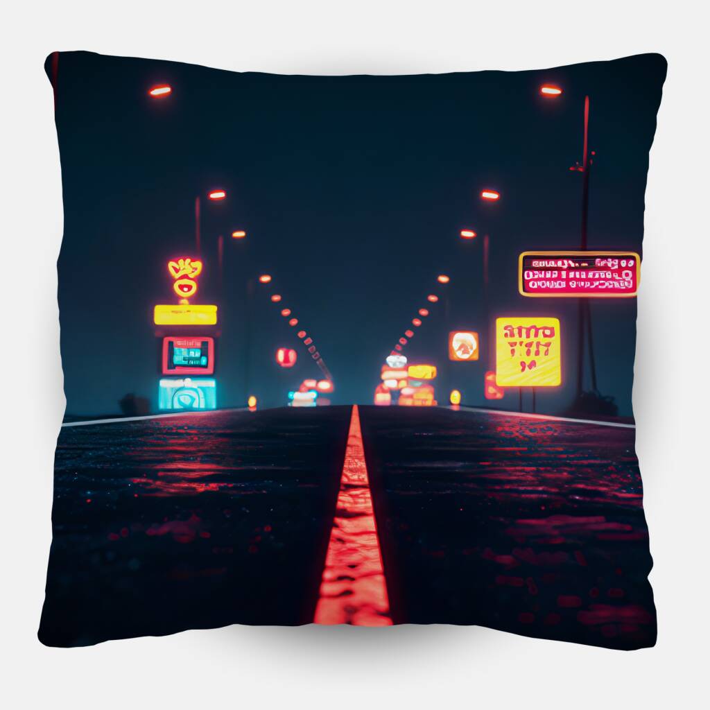 Bekijk Pink lit Road (Sierkussen)