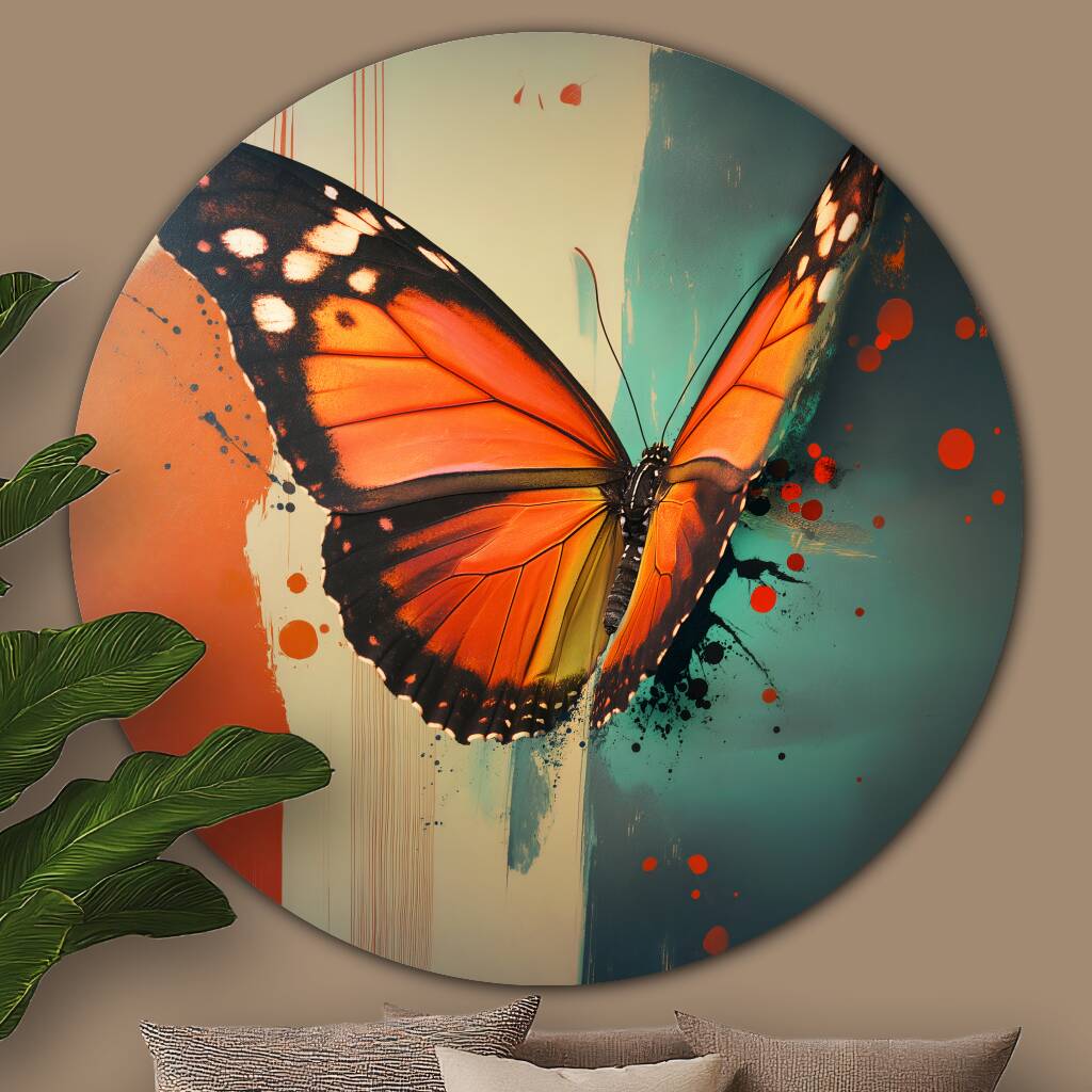 Bekijk Monarch Butterfly (Rond)