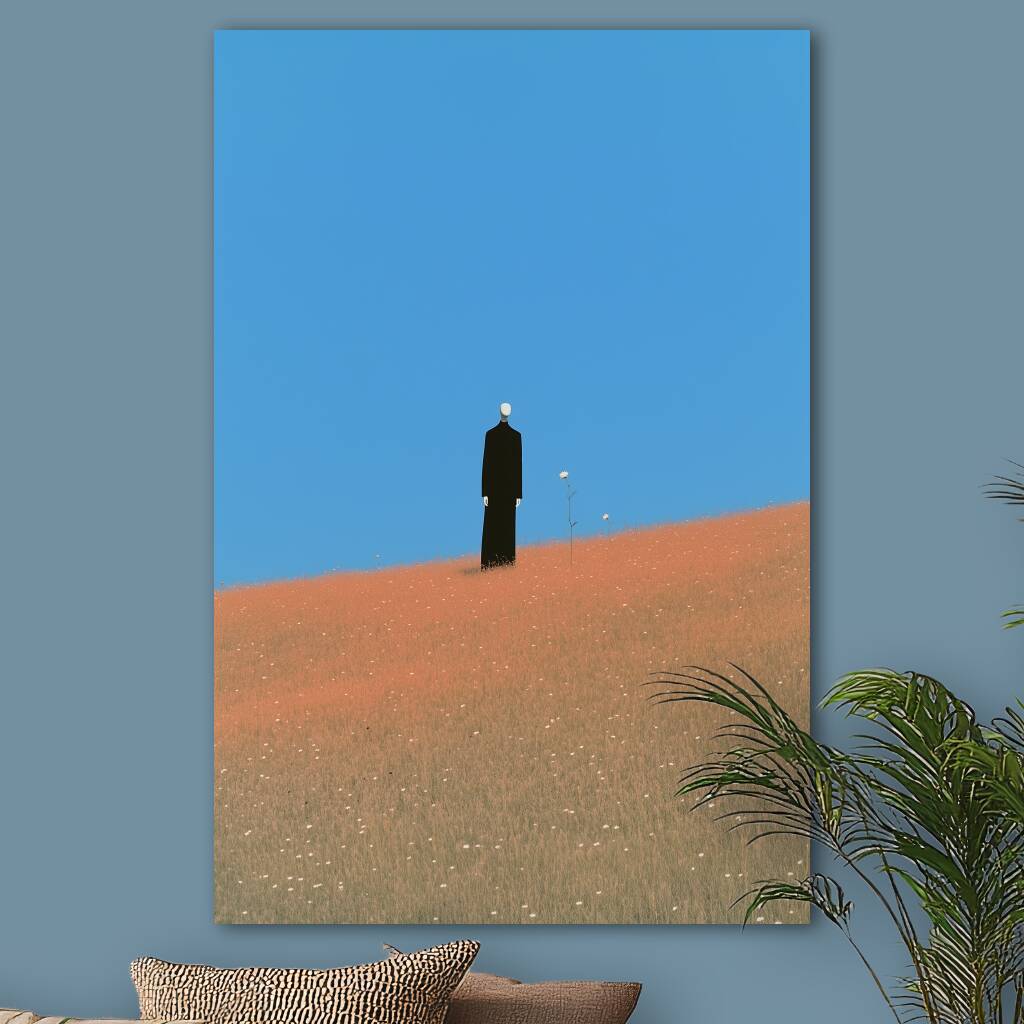 Man in a Field sfeer foto