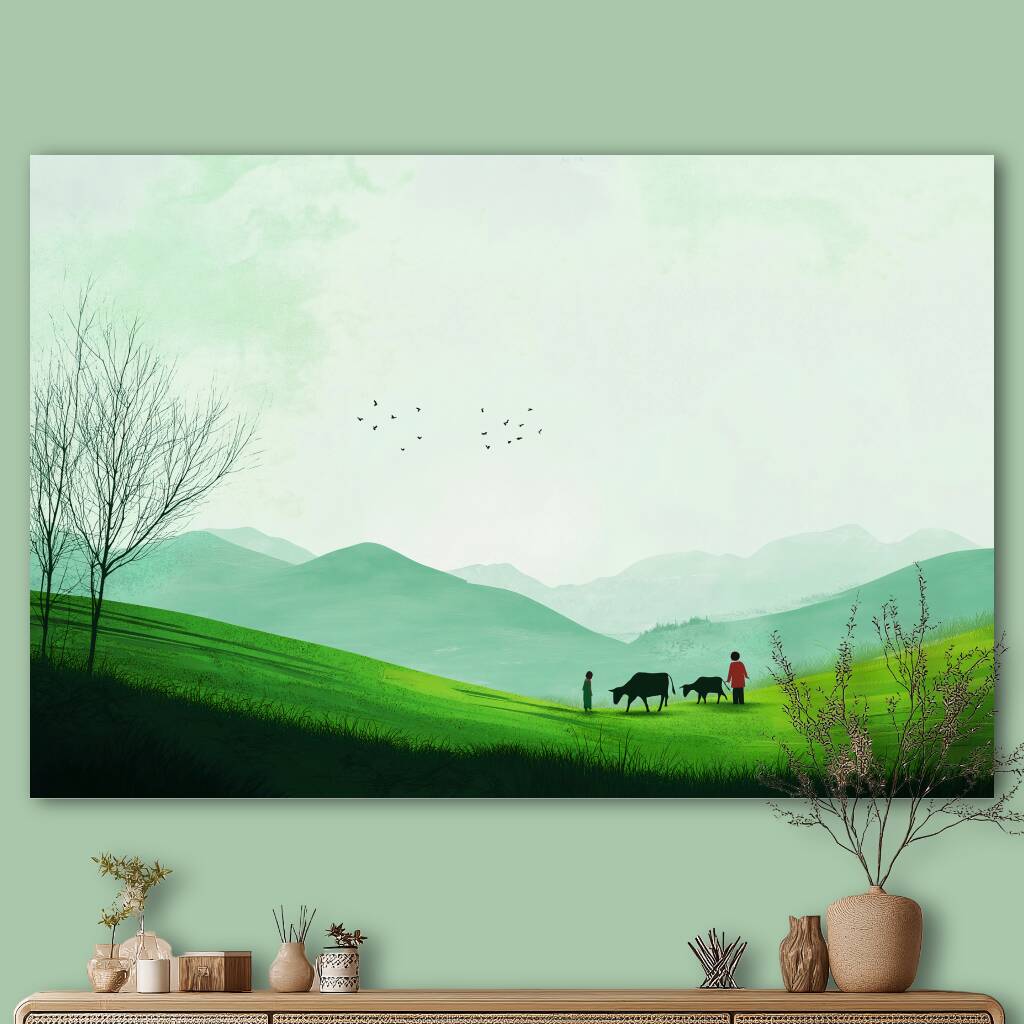Bekijk Green Fields (Liggend)
