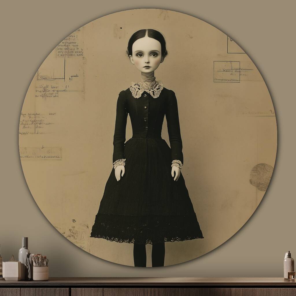 Bekijk Black Dress Doll (Rond)