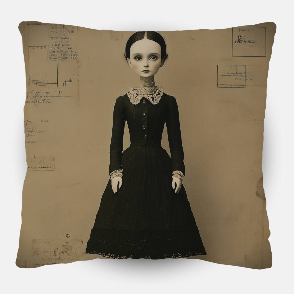 Bekijk Black Dress Doll (Sierkussen)