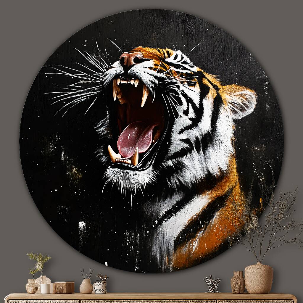 Bekijk Roaring Tiger (Rond)