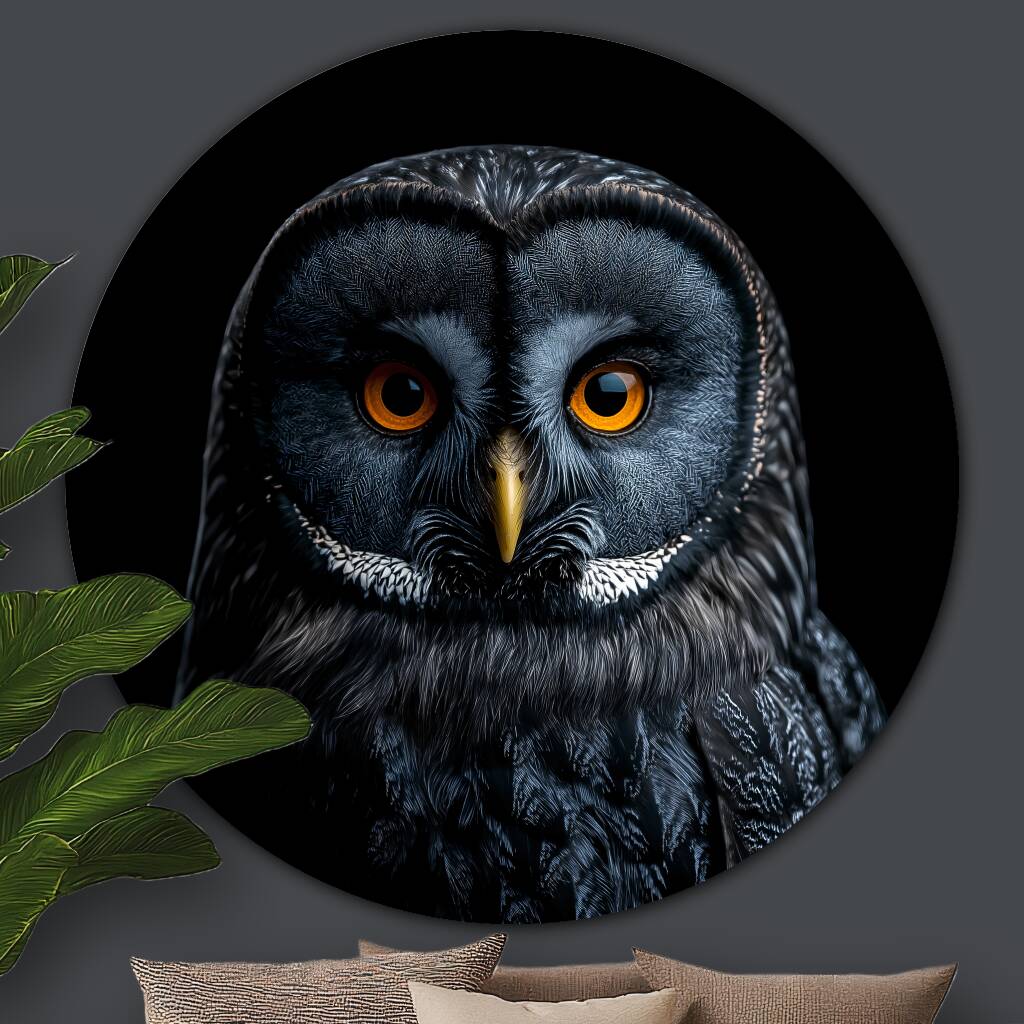 Bekijk Black Owl (Rond)