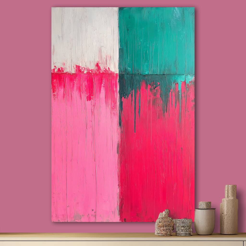 Bekijk Pink and Teal Planes (Staand)