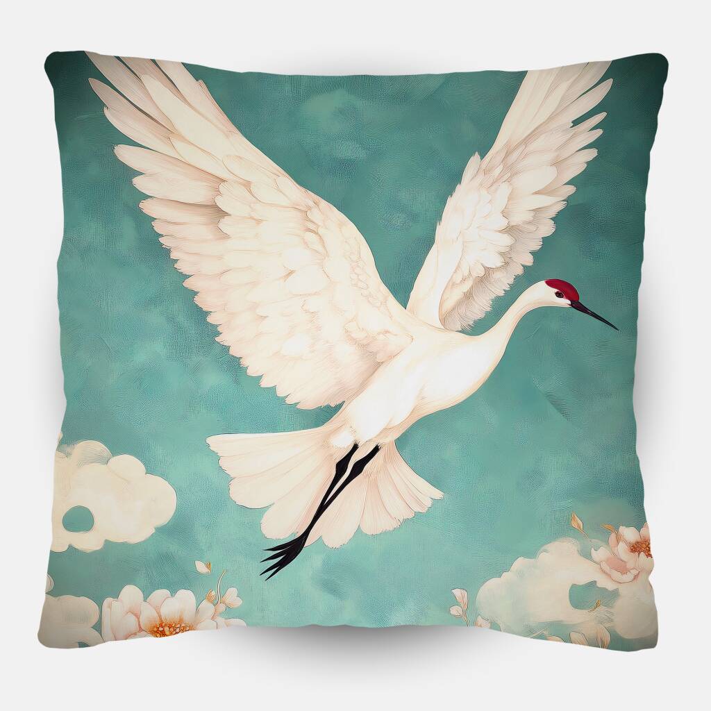 Bekijk White Flying Crane (Sierkussen)