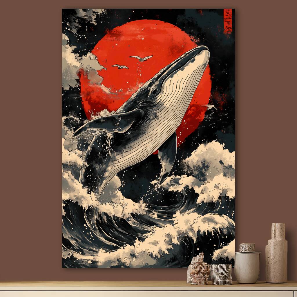Bekijk Red Sun Whale (Staand)