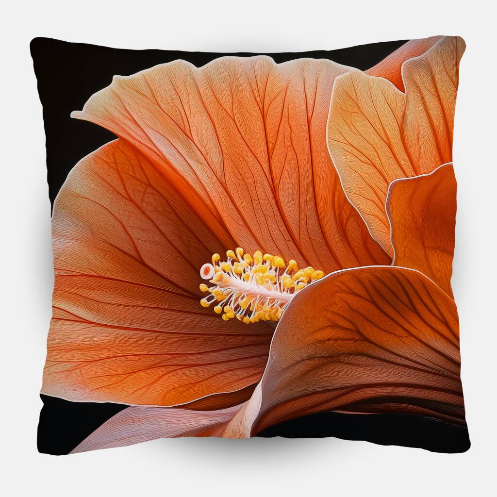 Bekijk Orange Hibiscus (Sierkussen)